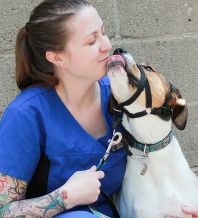 Jenna at Blue Cross Animal Hospital